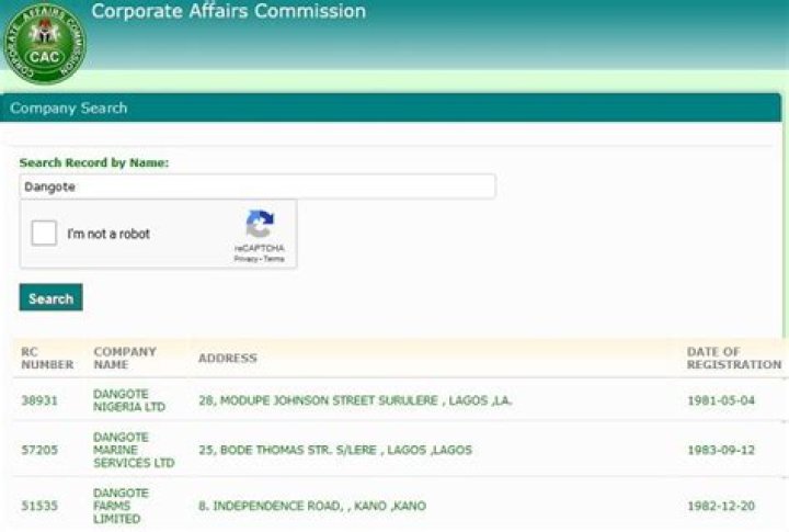 CAC Public Search – How To Check Company Registration Status In Nigeria