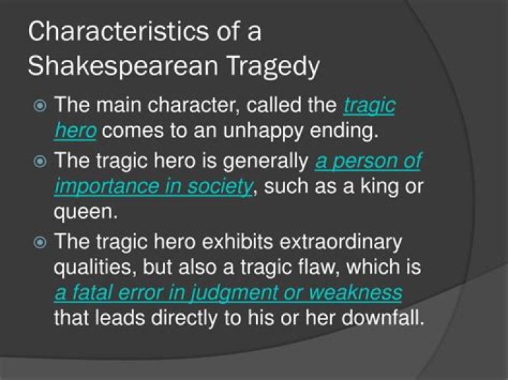 Characteristics of shakespearean tragedy