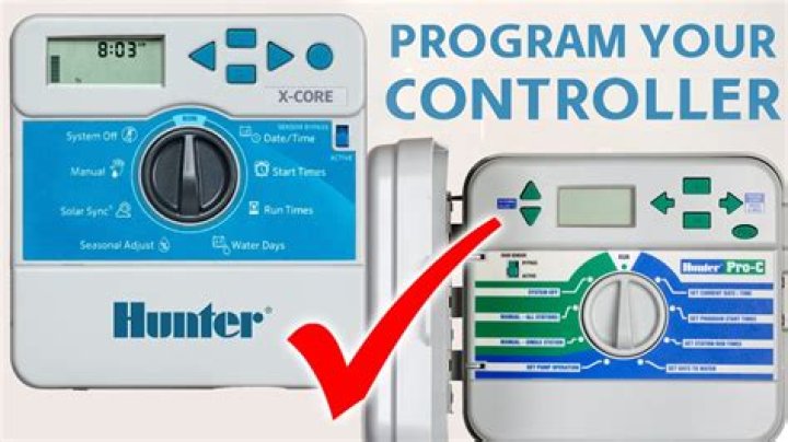 How do i program my hunter xcore sprinkler system