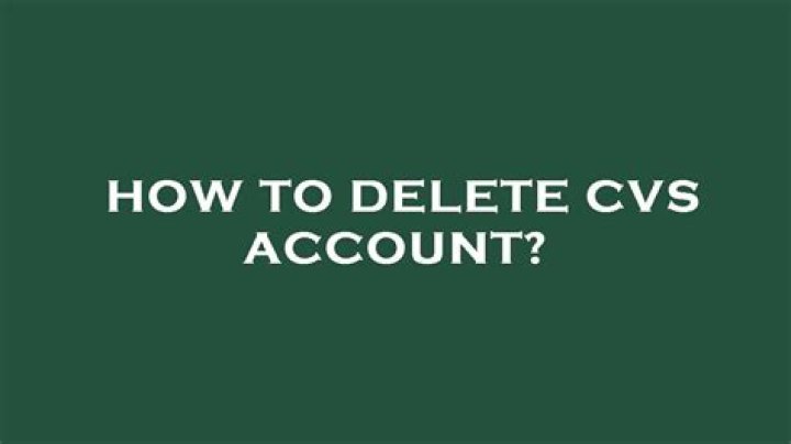 How to cancel cvs account