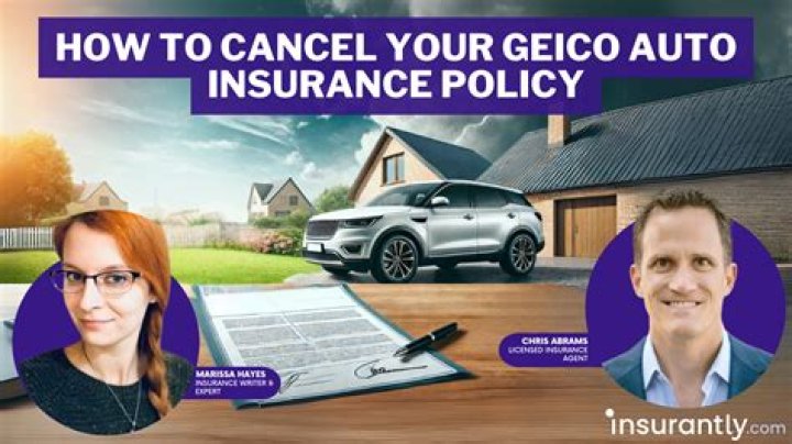 How to cancel geico policy