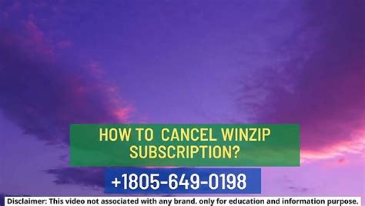 How to cancel winzip trial