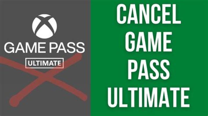 How to cancel xbox game pass ultimate