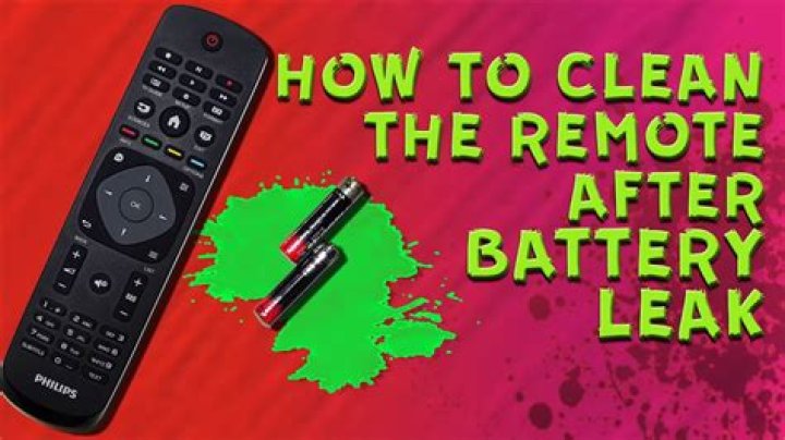 How to clean battery corrosion in remote control