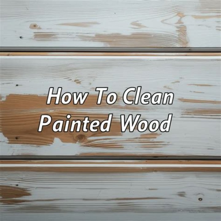 How to clean painted wood