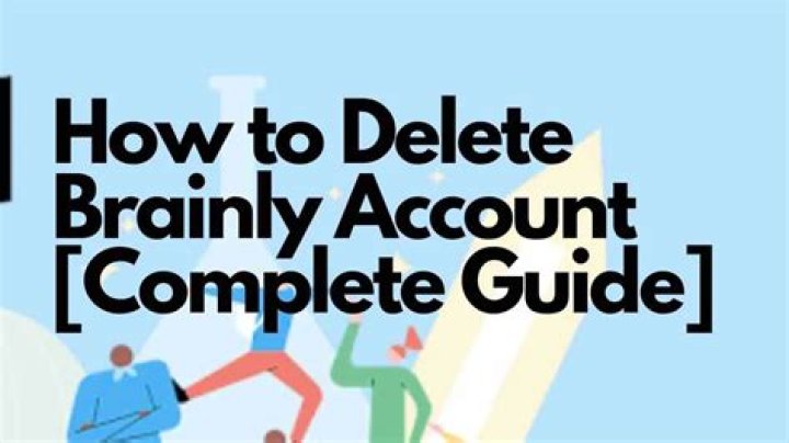 How to delete brainly account