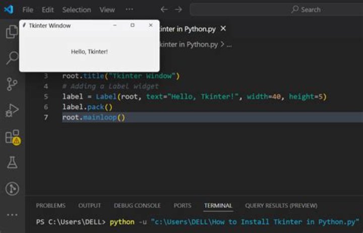 How to install tkinter in python