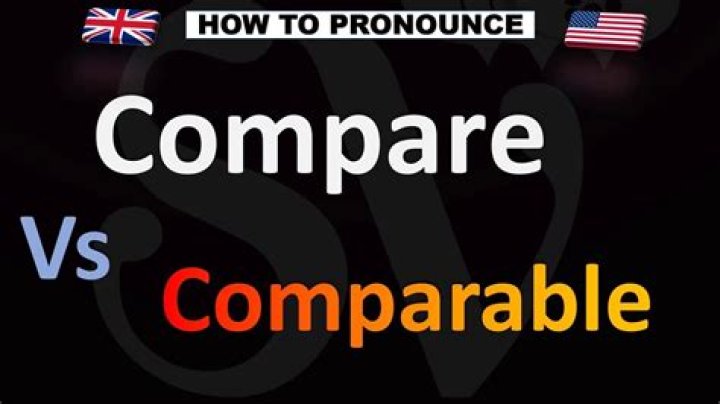 How to pronounce compare