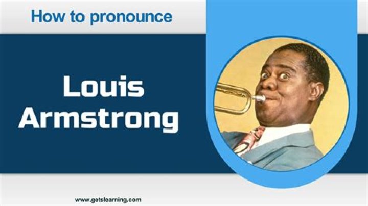 How to pronounce louis armstrong