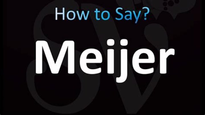 How to pronounce meijer