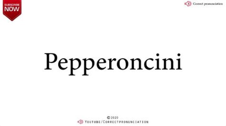 How to pronounce pepperoncini