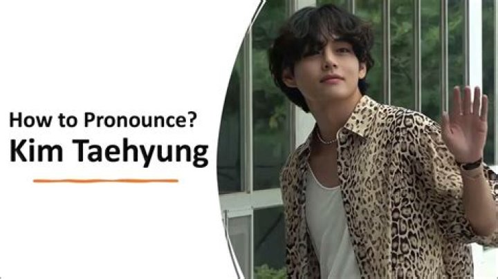 How to pronounce taehyung
