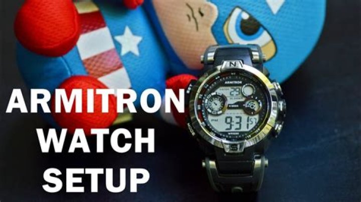 How to reset armitron watch