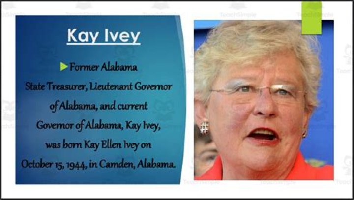 Kay Ivey (Alabama Governor) Bio, Wiki, Age, Net Worth, Height, Weight, Spouse, Career, Facts