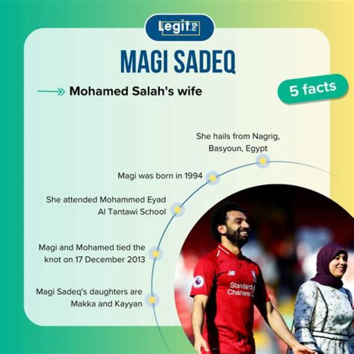 Magi Sadeq Age Difference With Mohamed Salah – Wife and Children Facts