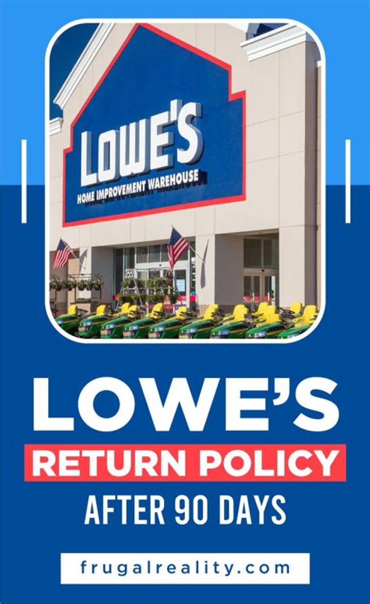 What is lowes return policy on appliances