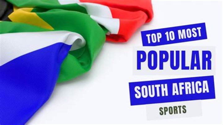 Which sports are popular in south africa