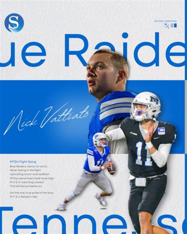 Who Is Nicholas Vattiato? Meet The QB For Blue Raiders On Instagram