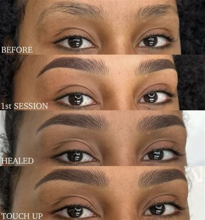 Why are my microbladed eyebrows so dark