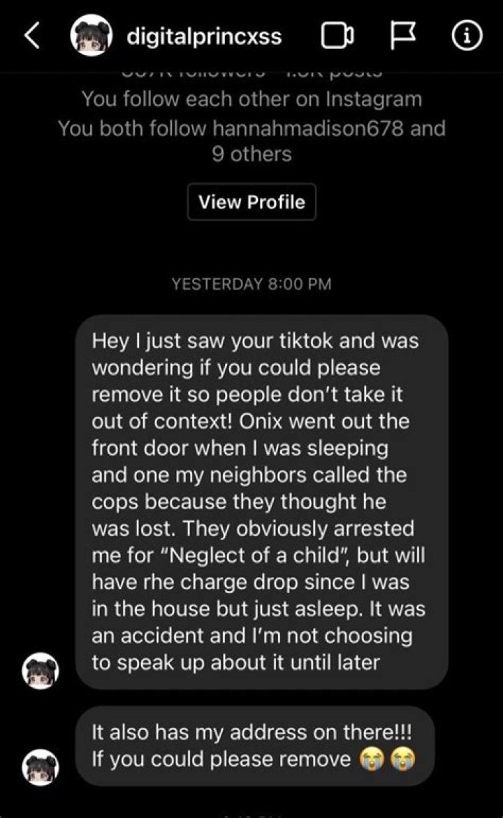 Why Was TikTok Star Digitalprincxss Arrested? Charges Of Child Neglect By Neighbor